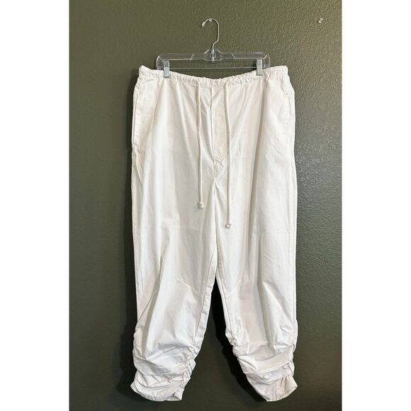 Free People New Light Parachute Pants Large Off-White - Picture 4 of 7